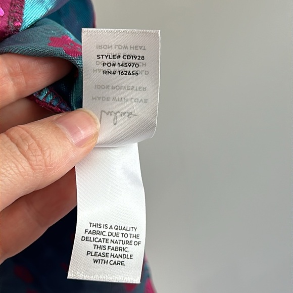 NWT Lulu’s Always Decadent Magenta Ditsy Floral Brocade Puff Sleeve Dress Small - Picture 14 of 16